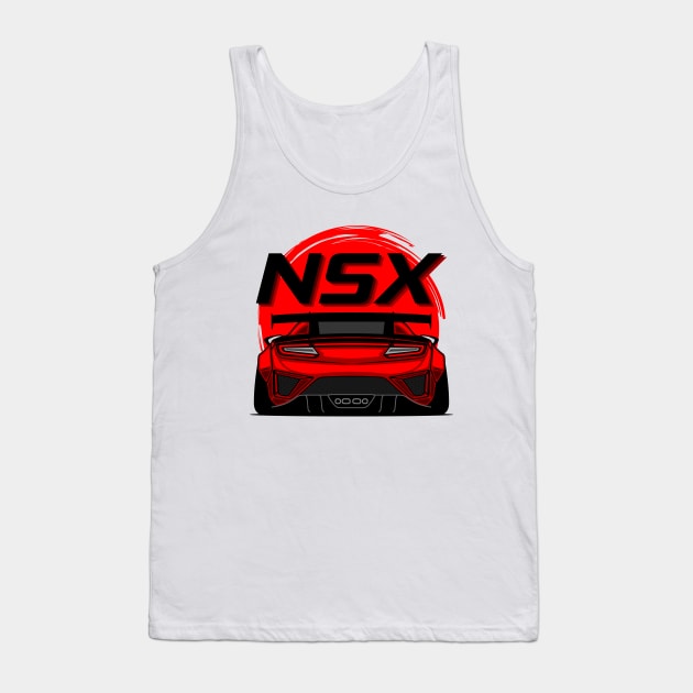 Red NSX Rear JDM Tank Top by GoldenTuners